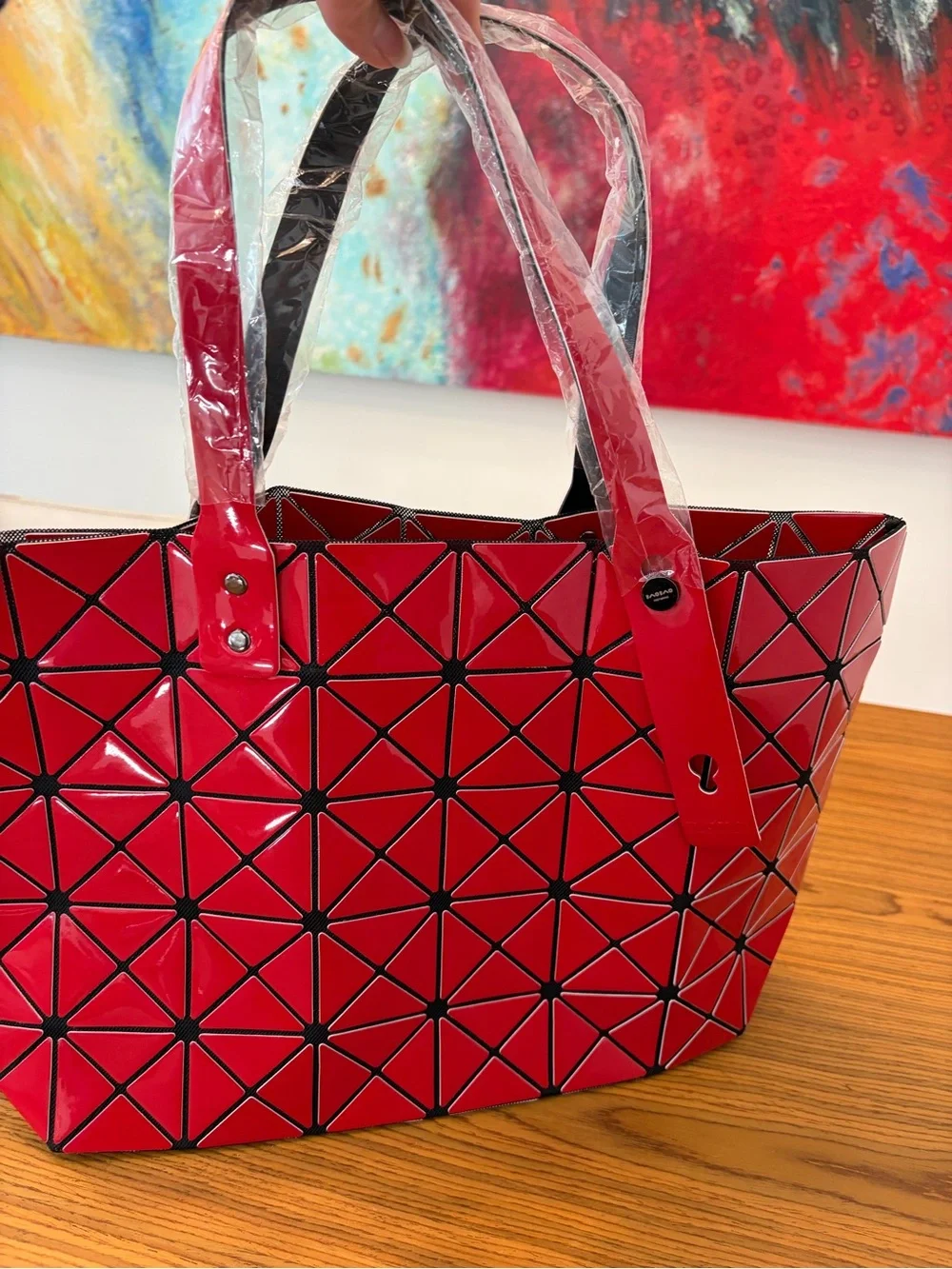 NWT Bao Bao Issey Miyake inspired red purse - Picture 1 of 11